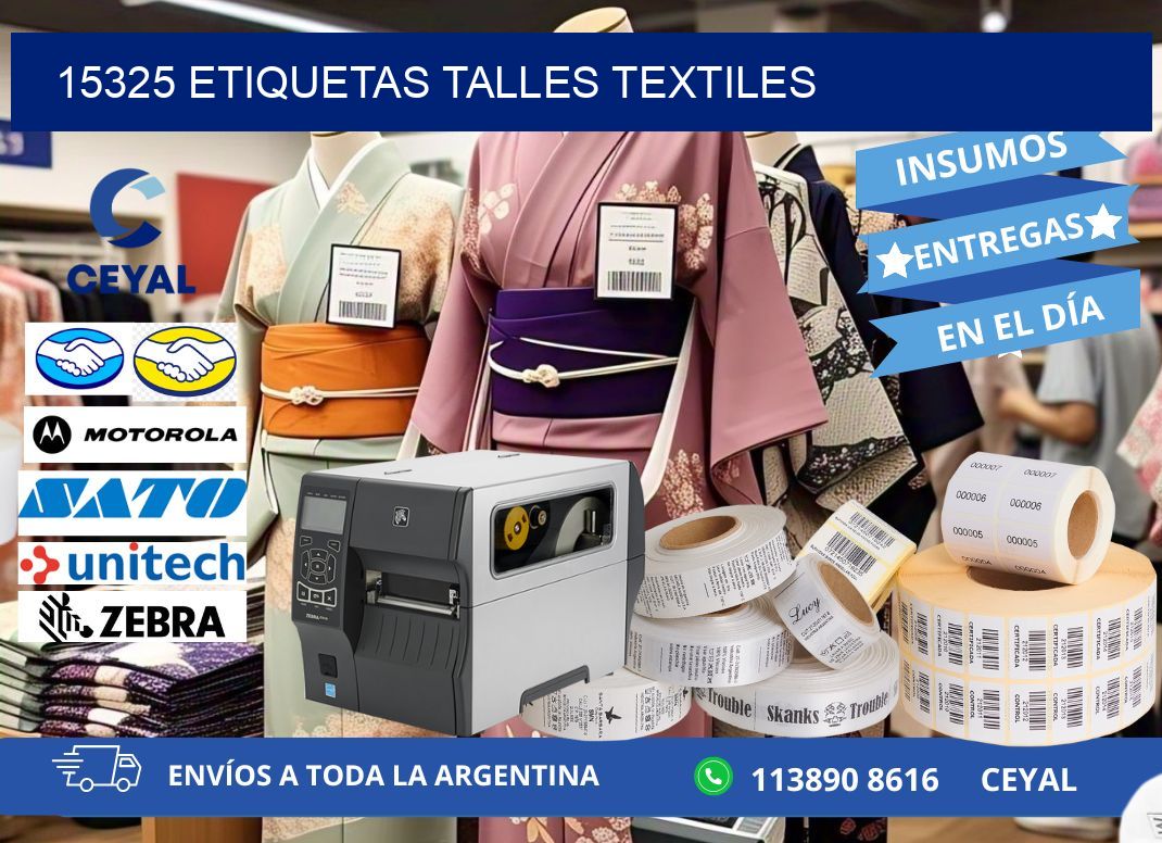 15325 ETIQUETAS TALLES TEXTILES