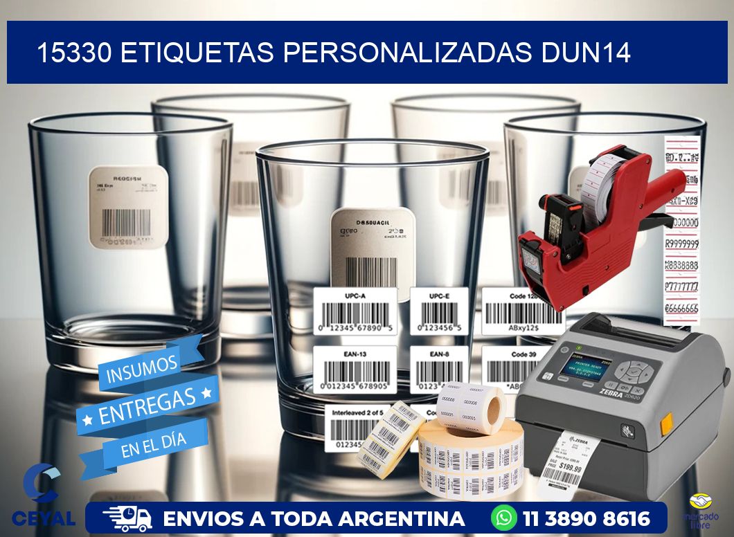 15330 Etiquetas personalizadas dun14