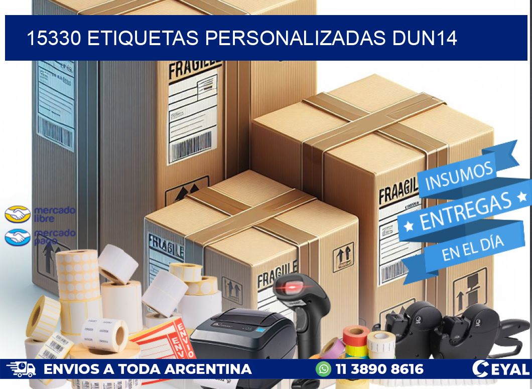 15330 Etiquetas personalizadas dun14