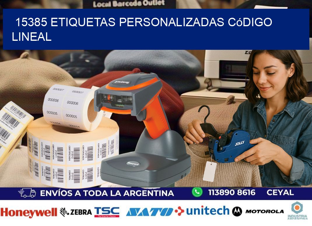 15385 Etiquetas personalizadas código lineal