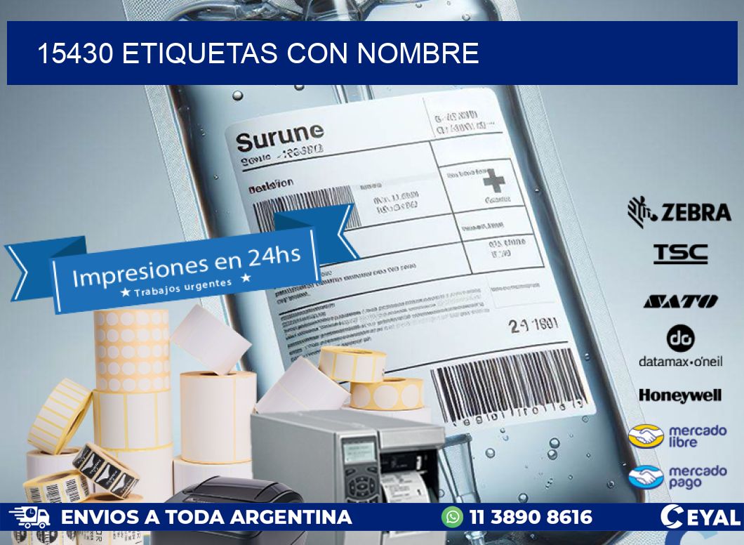 15430 etiquetas con nombre