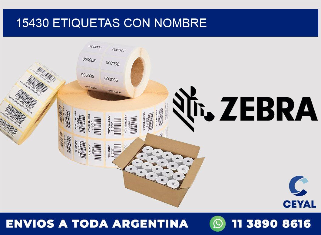 15430 etiquetas con nombre