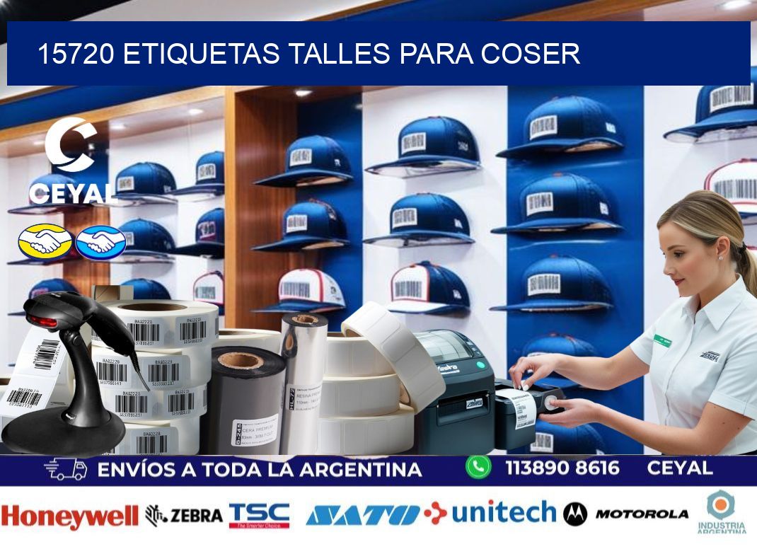 15720 ETIQUETAS TALLES PARA COSER