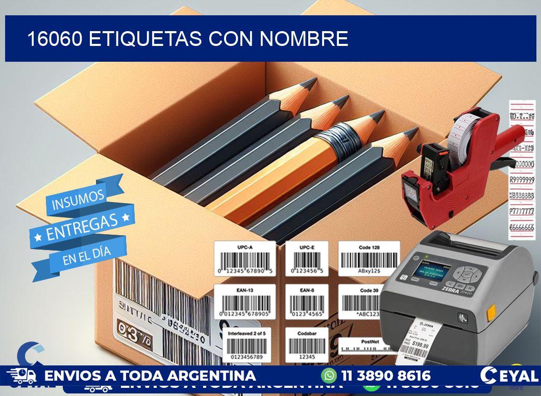 16060 etiquetas con nombre