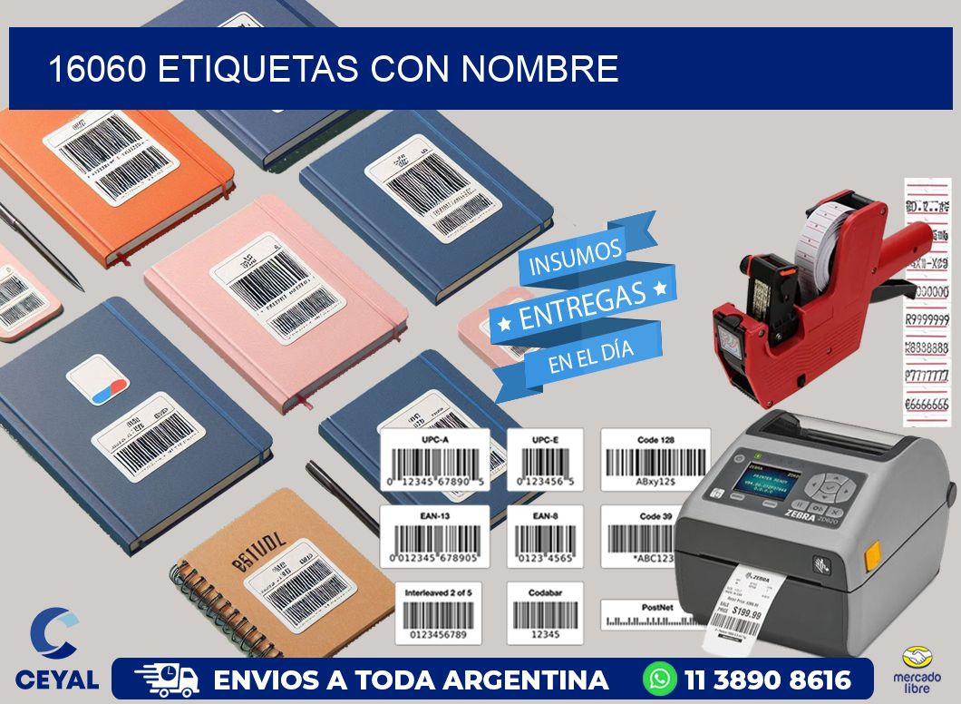 16060 etiquetas con nombre