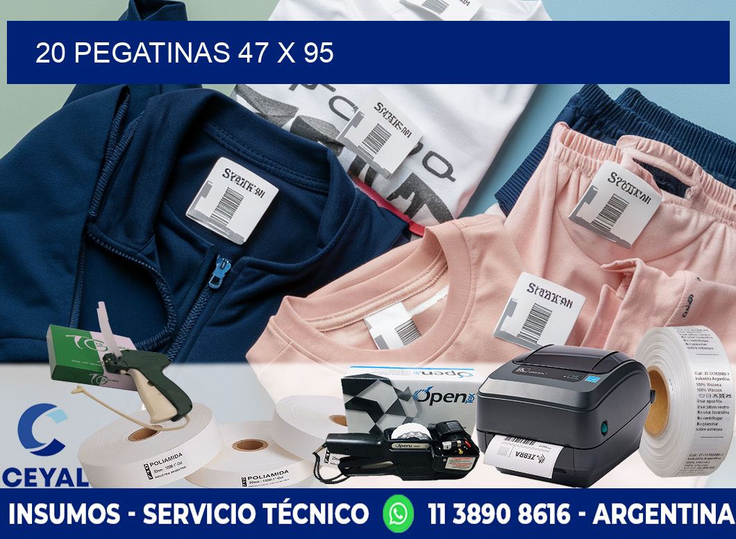 20 PEGATINAS 47 x 95