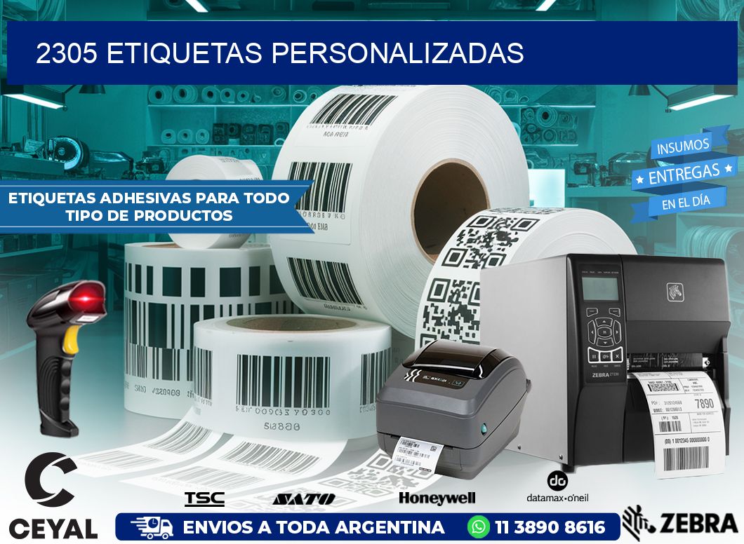 2305 Etiquetas personalizadas