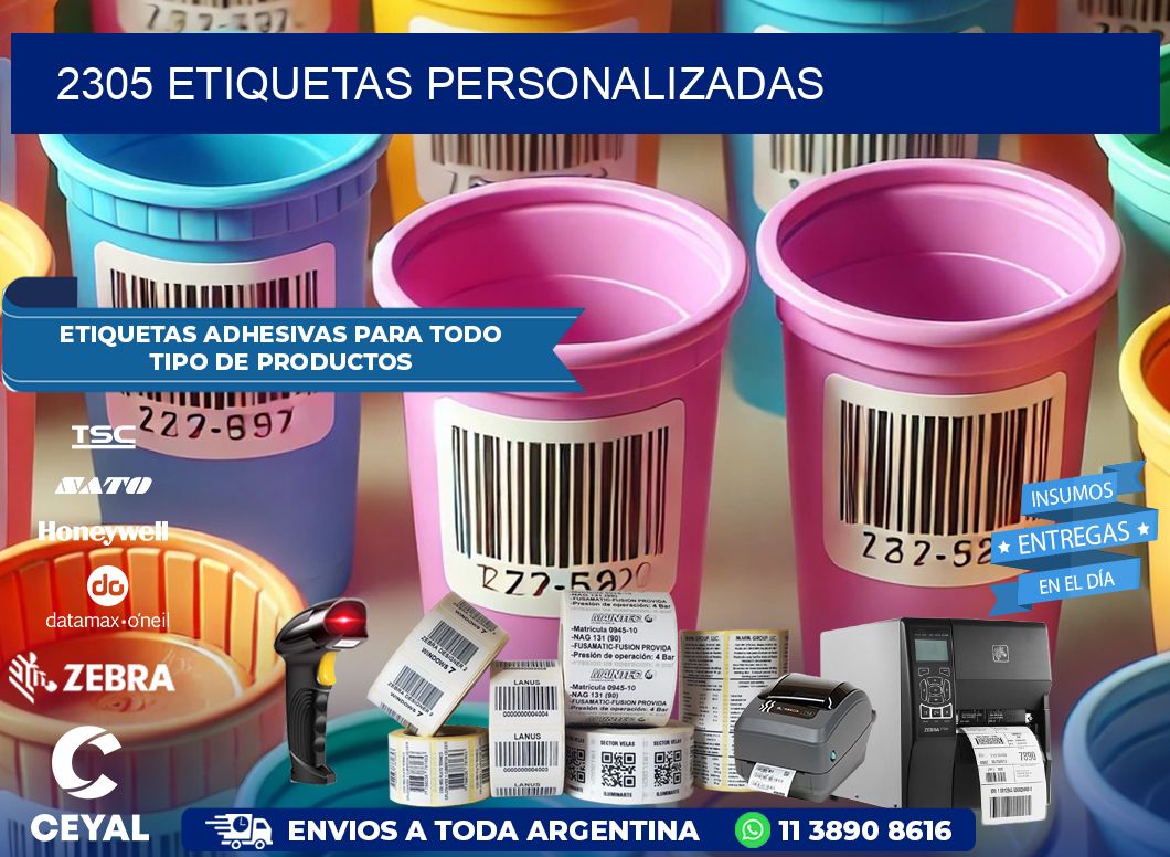 2305 Etiquetas personalizadas