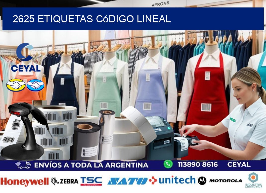 2625 Etiquetas código lineal
