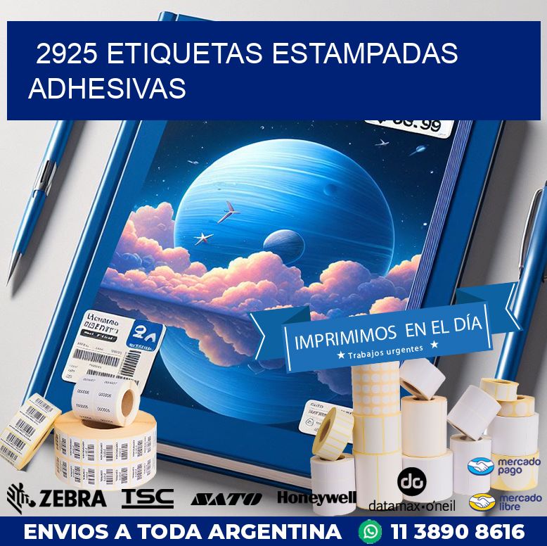 2925 etiquetas estampadas adhesivas