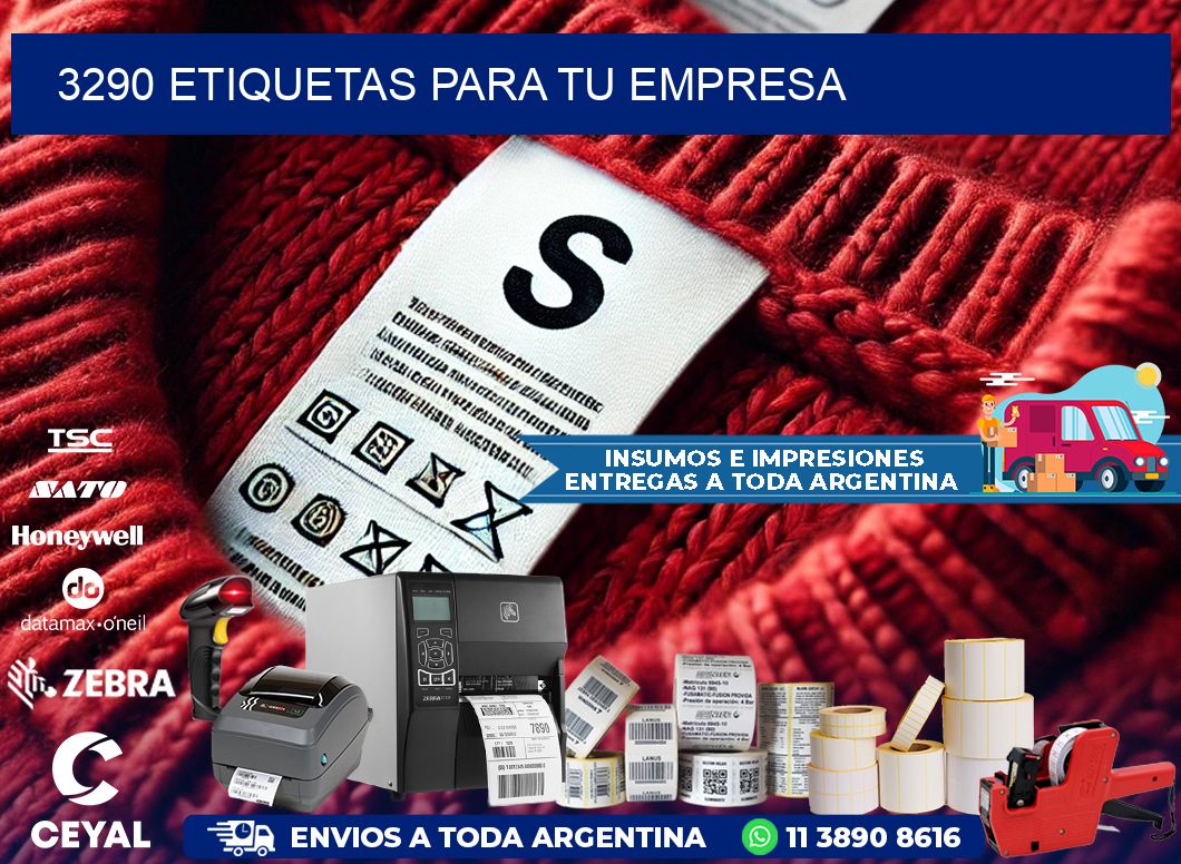 3290 etiquetas para tu empresa