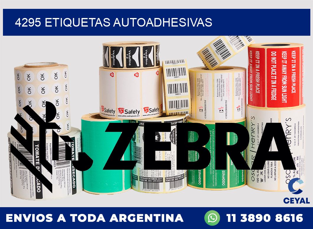 4295 etiquetas autoadhesivas