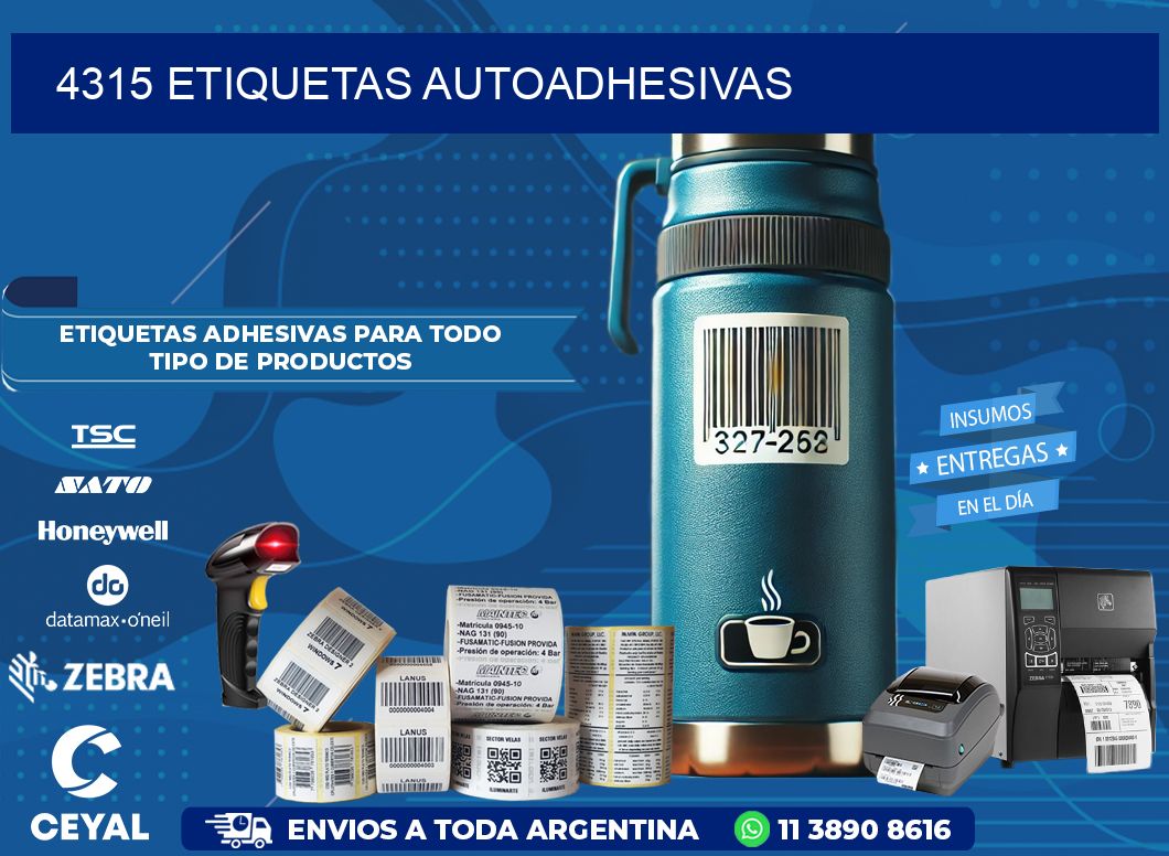 4315 etiquetas autoadhesivas