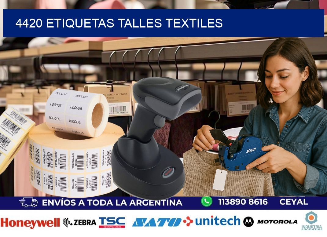 4420 ETIQUETAS TALLES TEXTILES