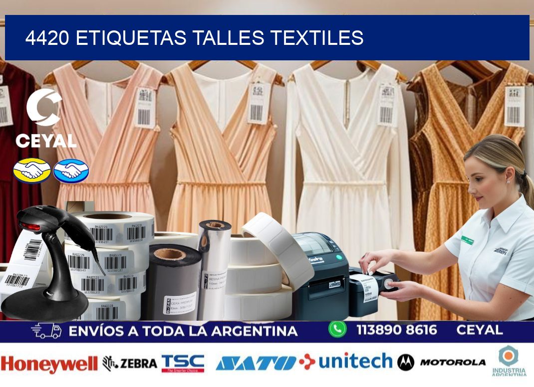 4420 ETIQUETAS TALLES TEXTILES