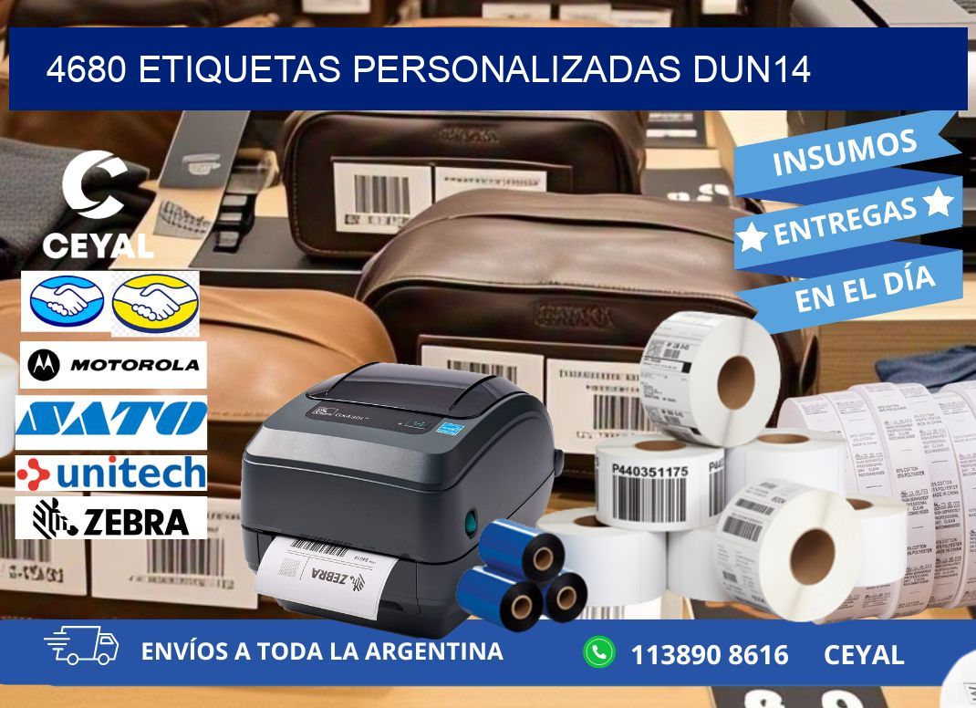 4680 Etiquetas personalizadas dun14