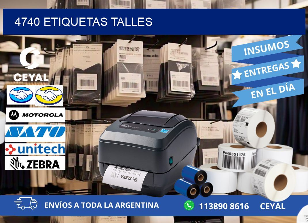 4740 ETIQUETAS TALLES