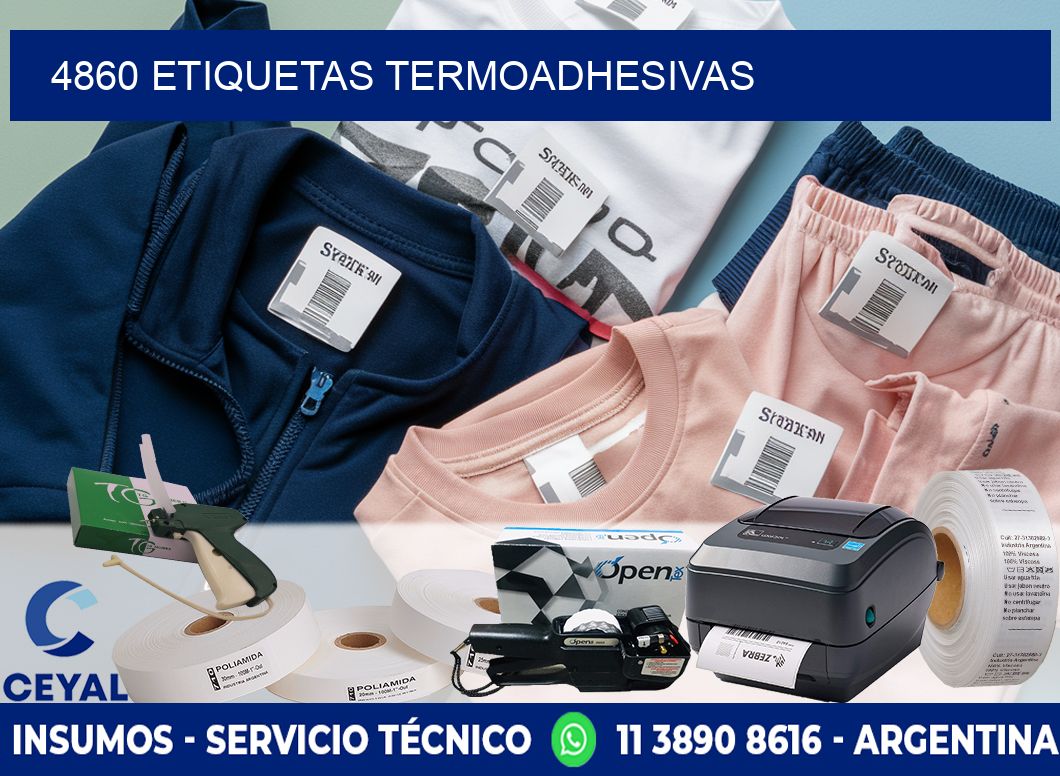 4860 etiquetas termoadhesivas