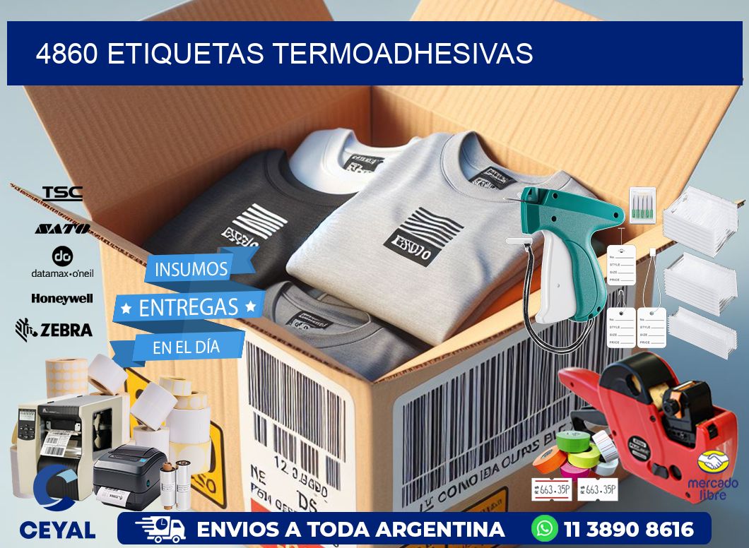4860 etiquetas termoadhesivas