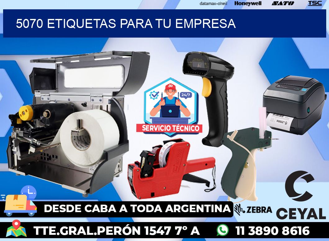 5070 etiquetas para tu empresa