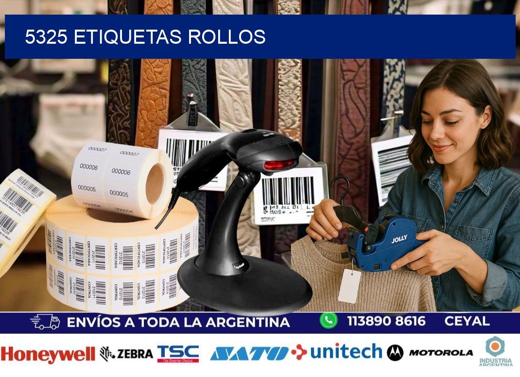 5325 etiquetas rollos