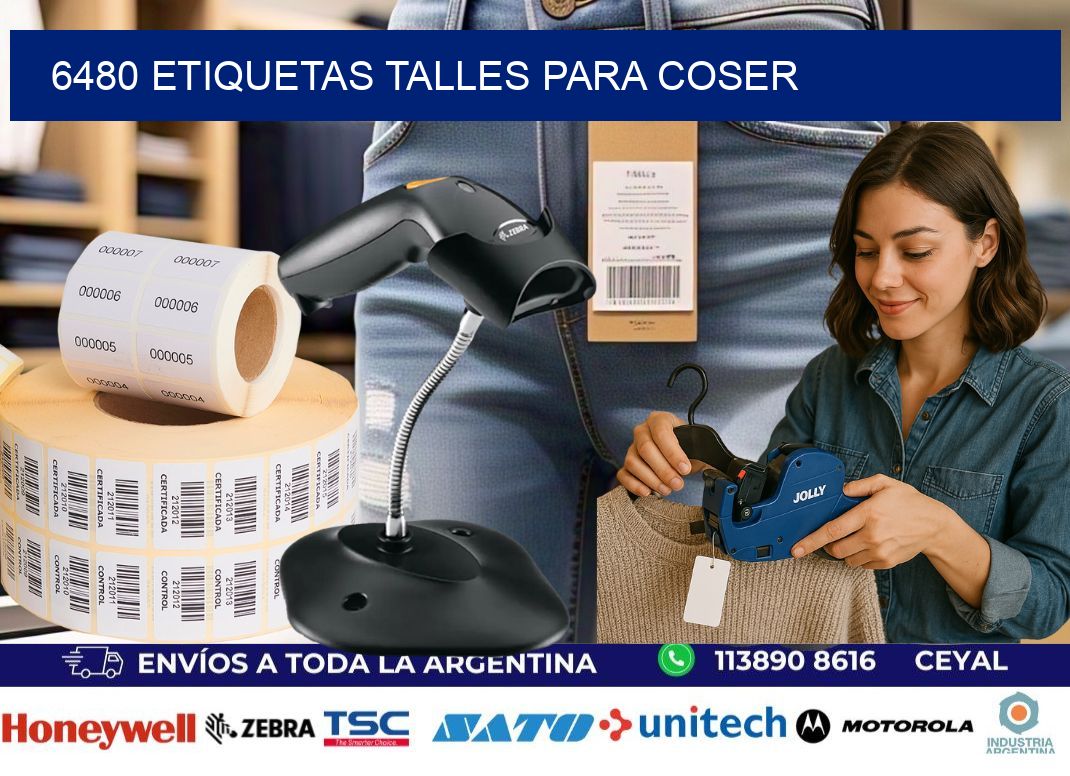 6480 ETIQUETAS TALLES PARA COSER