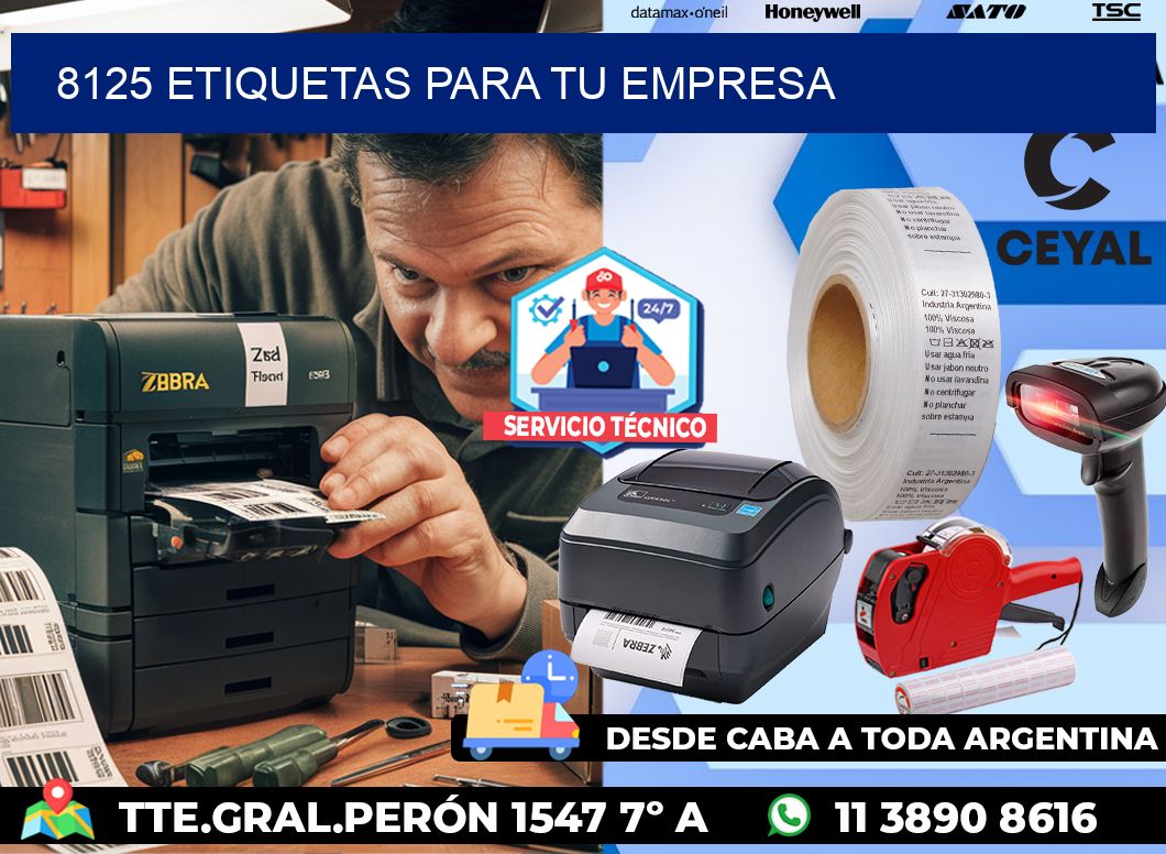 8125 etiquetas para tu empresa