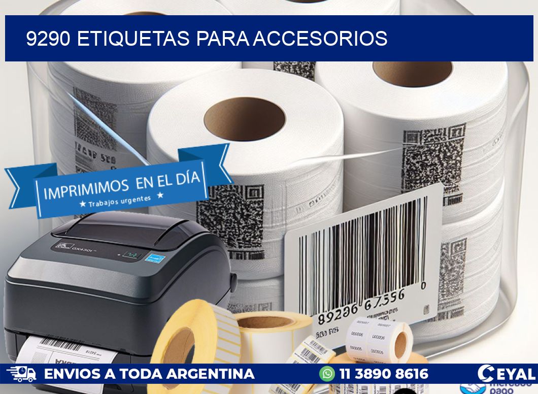 9290 Etiquetas para accesorios