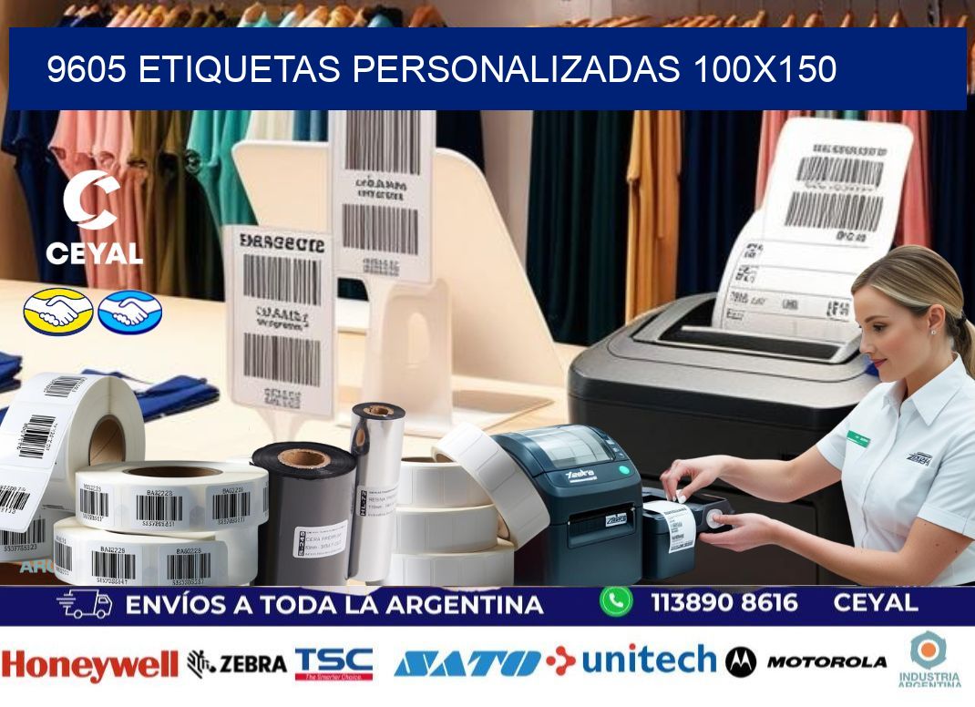 9605 Etiquetas personalizadas 100×150