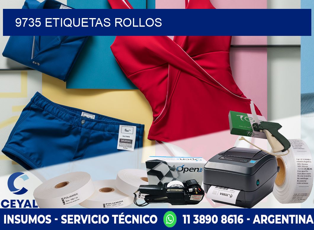 9735 Etiquetas rollos