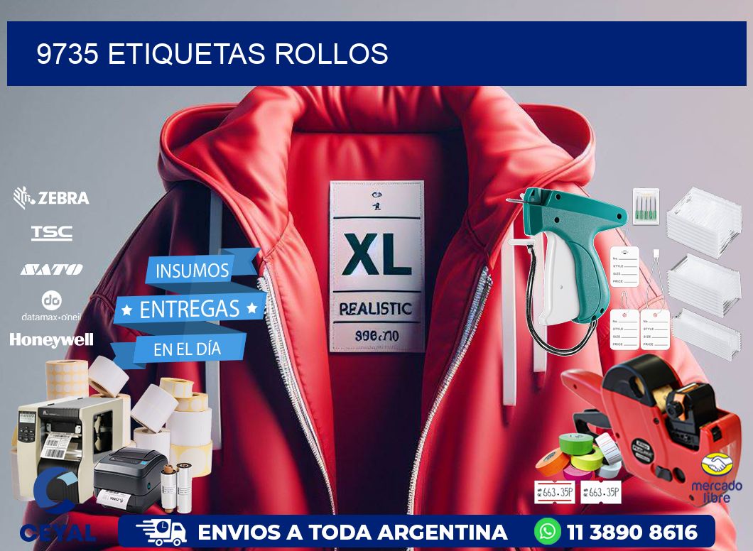 9735 Etiquetas rollos