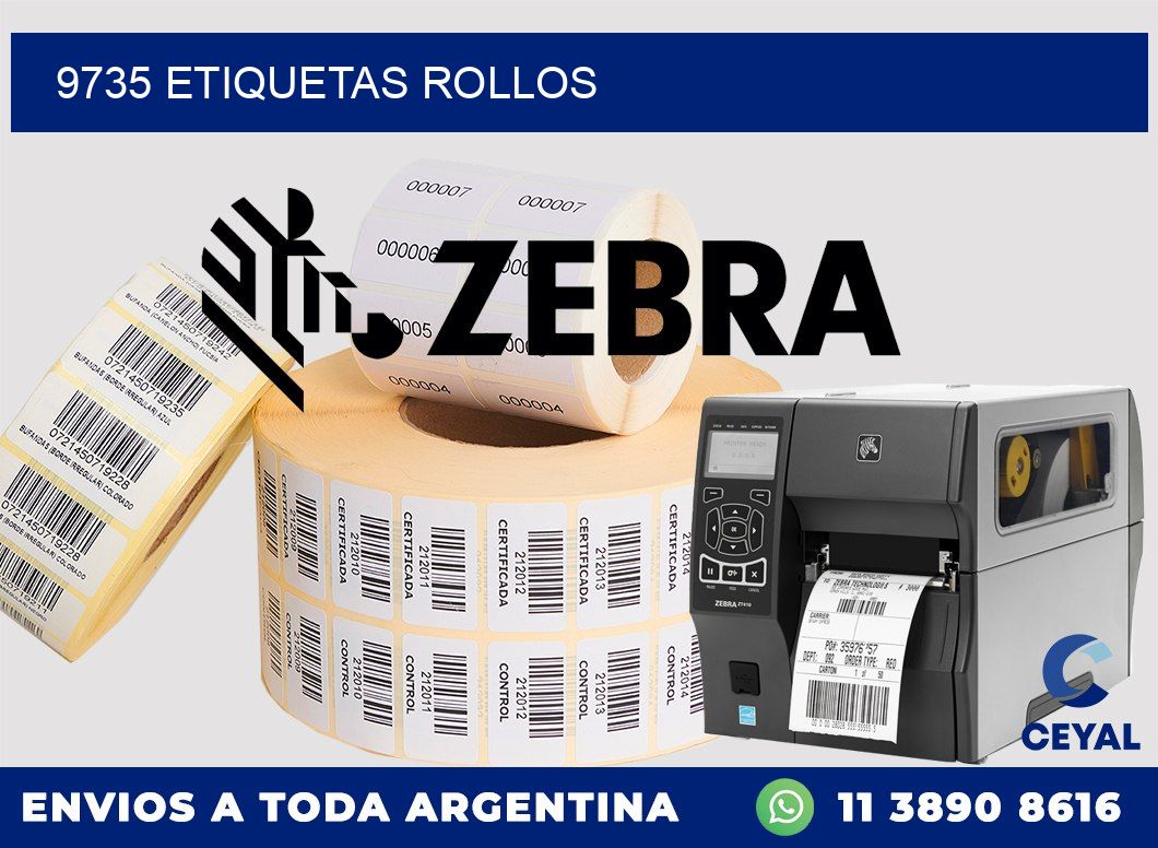 9735 Etiquetas rollos