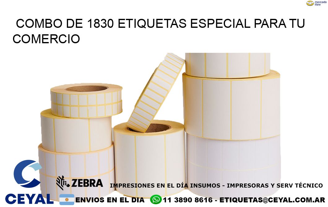 Combo de 1830 etiquetas especial para tu comercio