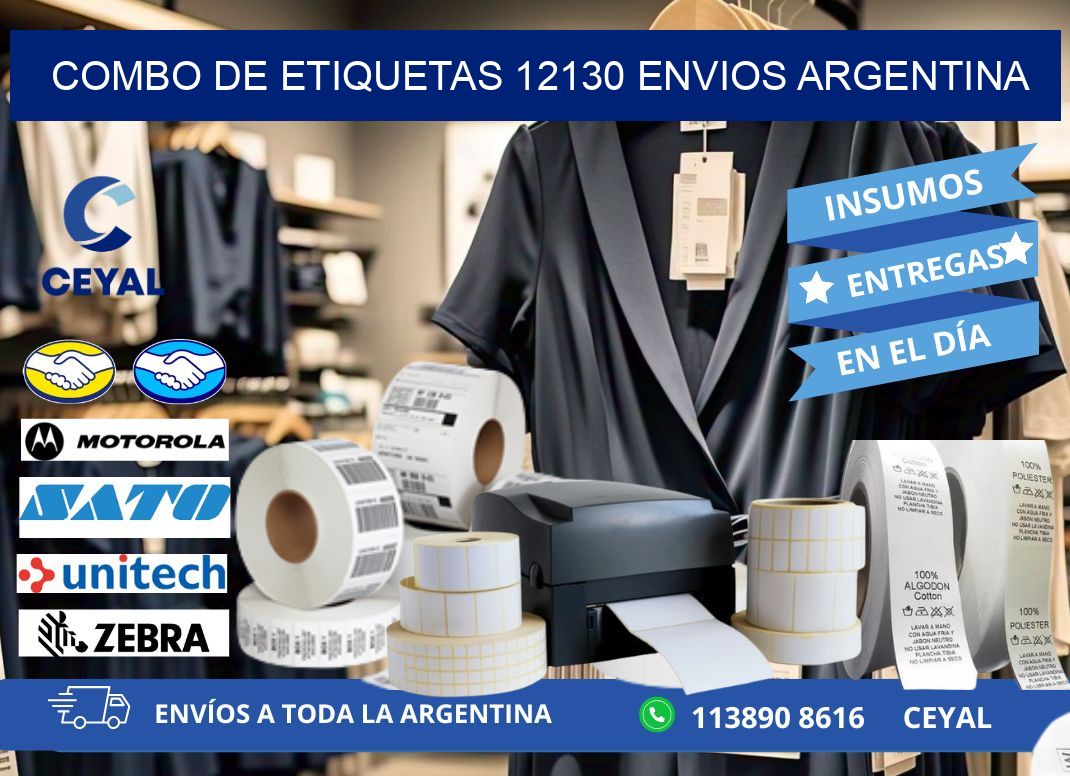 Combo de etiquetas 12130 ENVIOS ARGENTINA