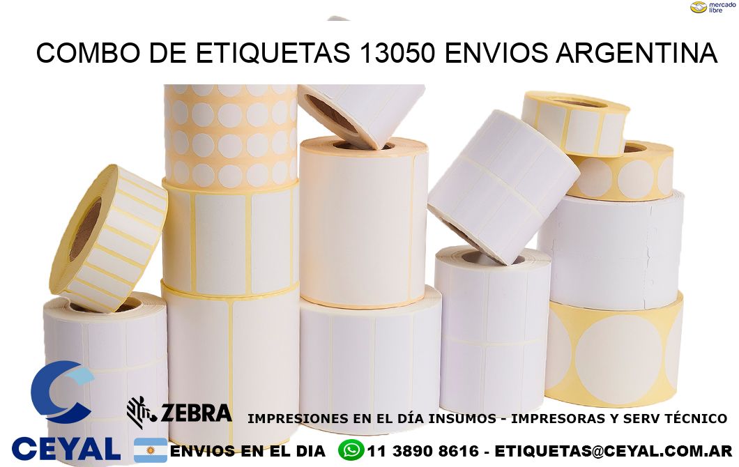 Combo de etiquetas 13050 ENVIOS ARGENTINA