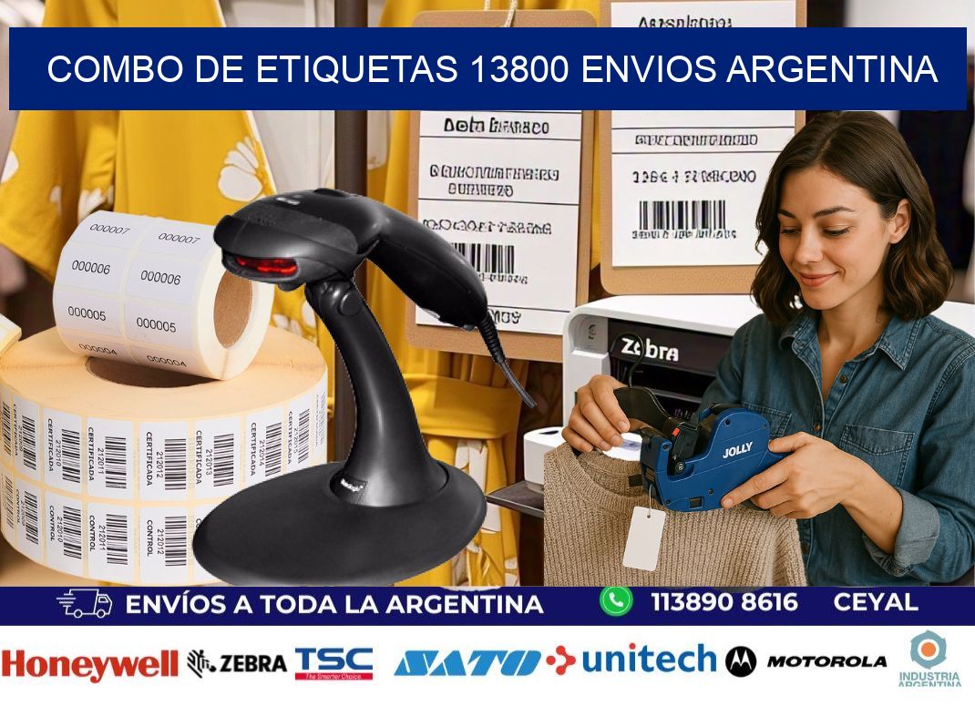 Combo de etiquetas 13800 ENVIOS ARGENTINA