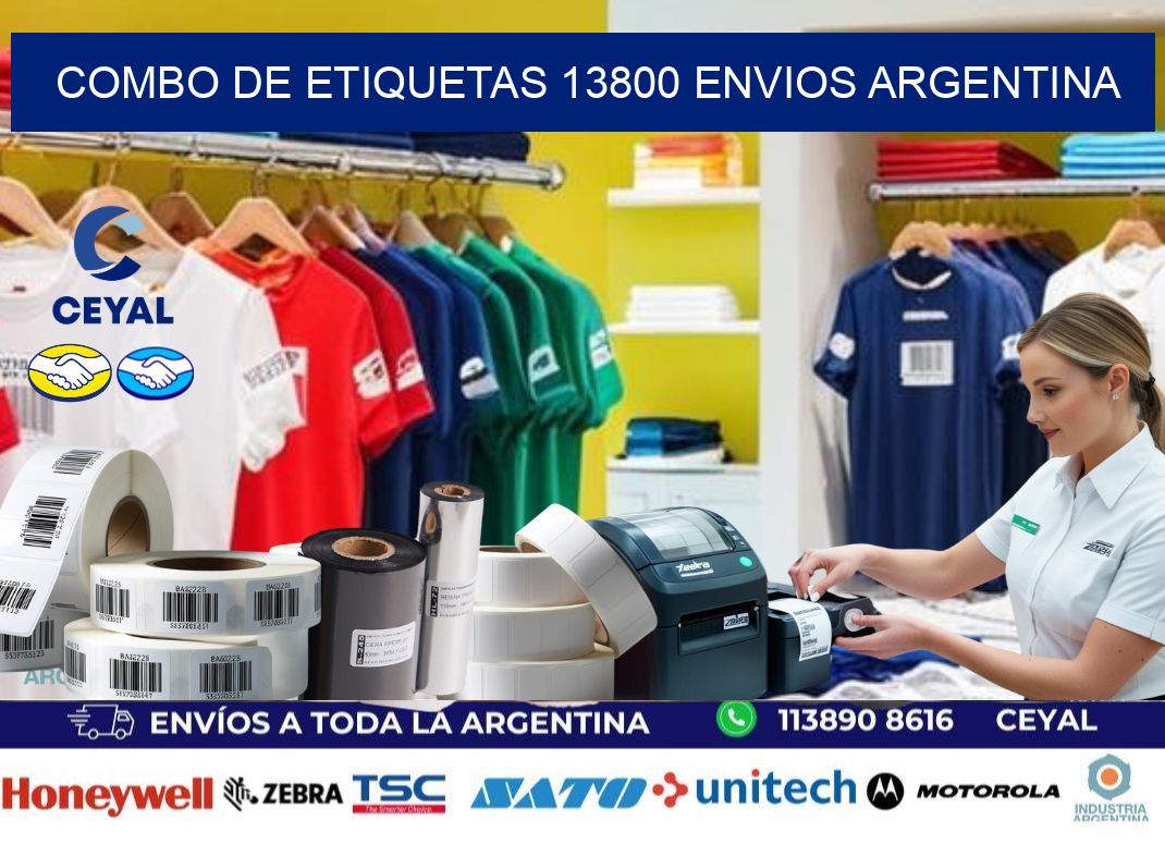 Combo de etiquetas 13800 ENVIOS ARGENTINA