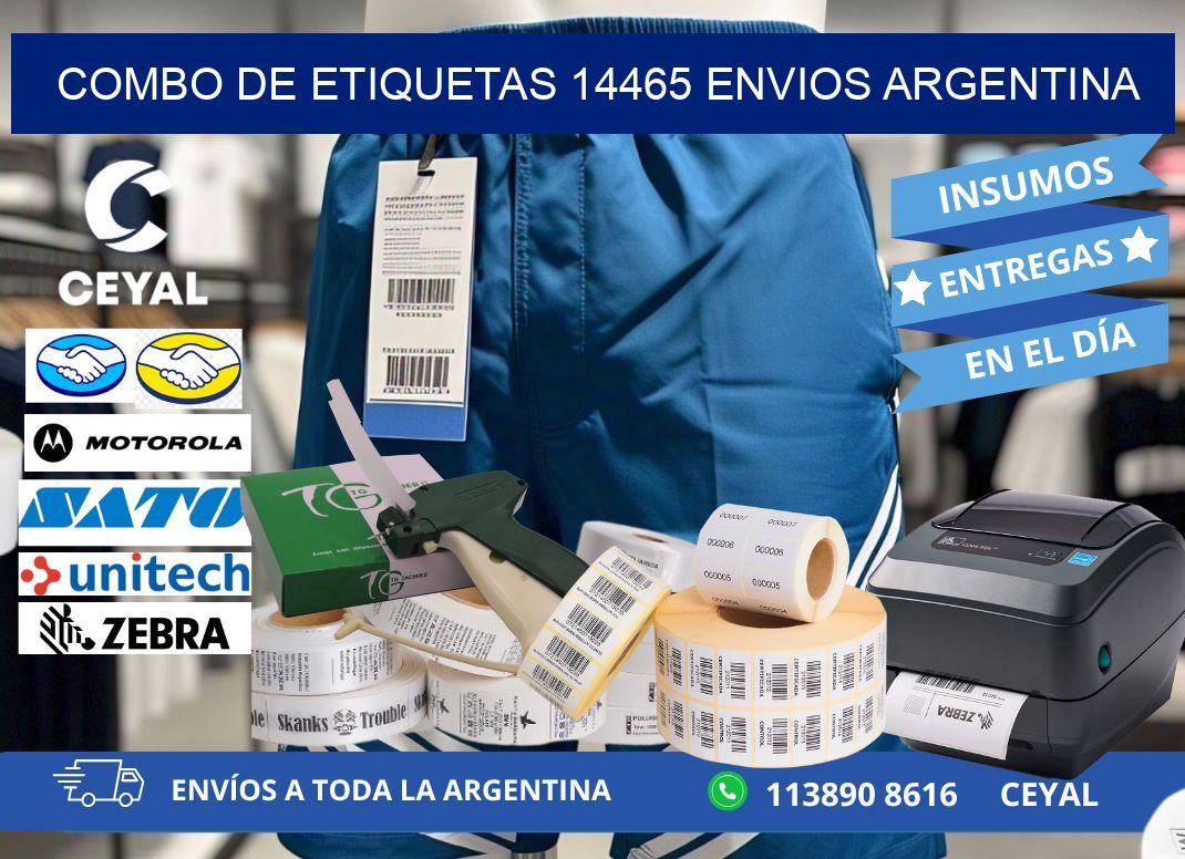 Combo de etiquetas 14465 ENVIOS ARGENTINA