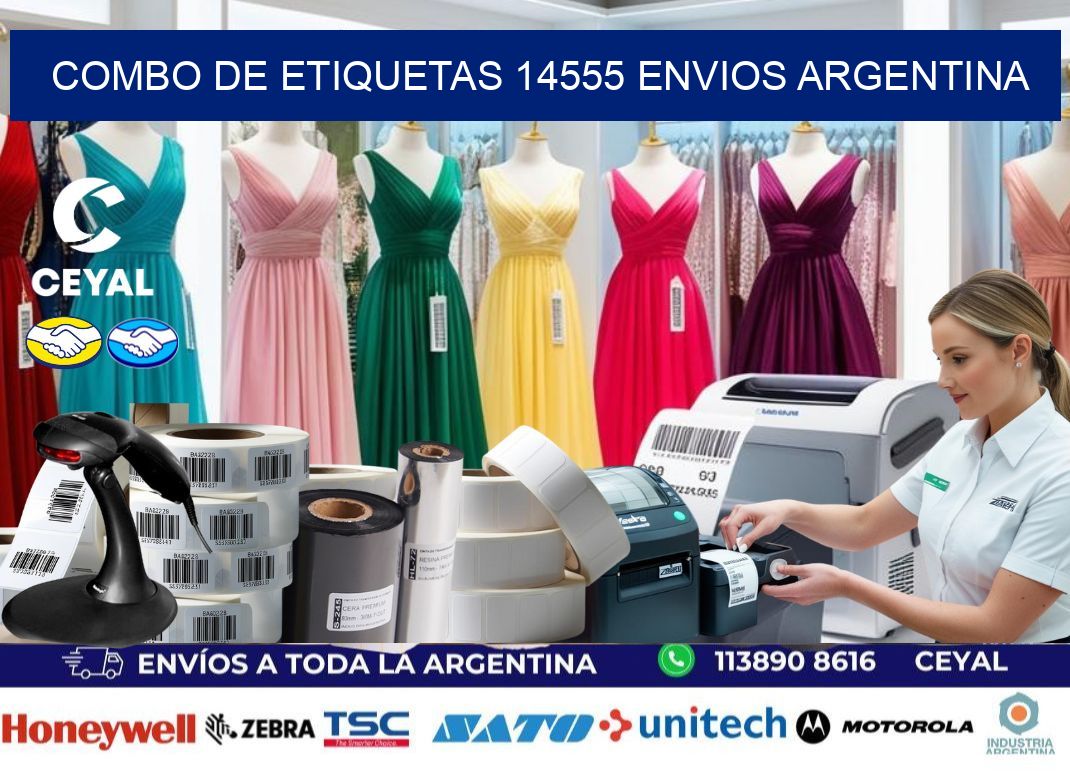 Combo de etiquetas 14555 ENVIOS ARGENTINA