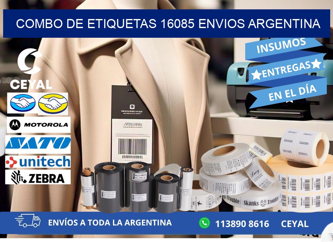 Combo de etiquetas 16085 ENVIOS ARGENTINA