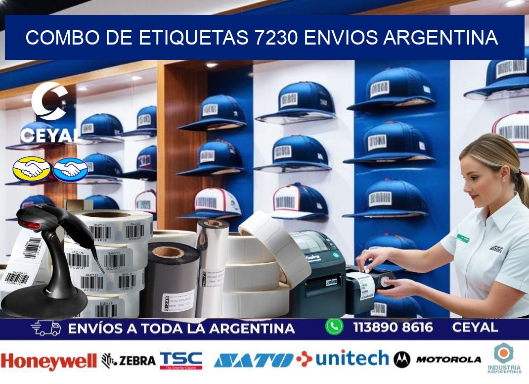 Combo de etiquetas 7230 ENVIOS ARGENTINA
