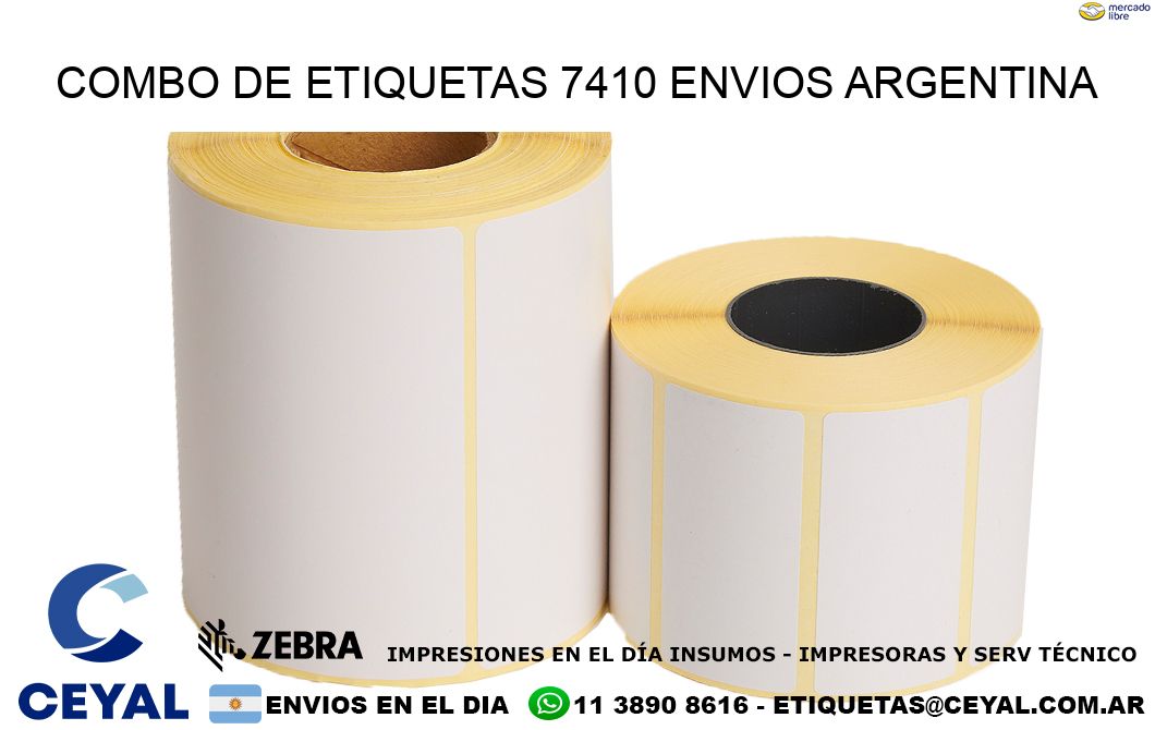 Combo de etiquetas 7410 ENVIOS ARGENTINA