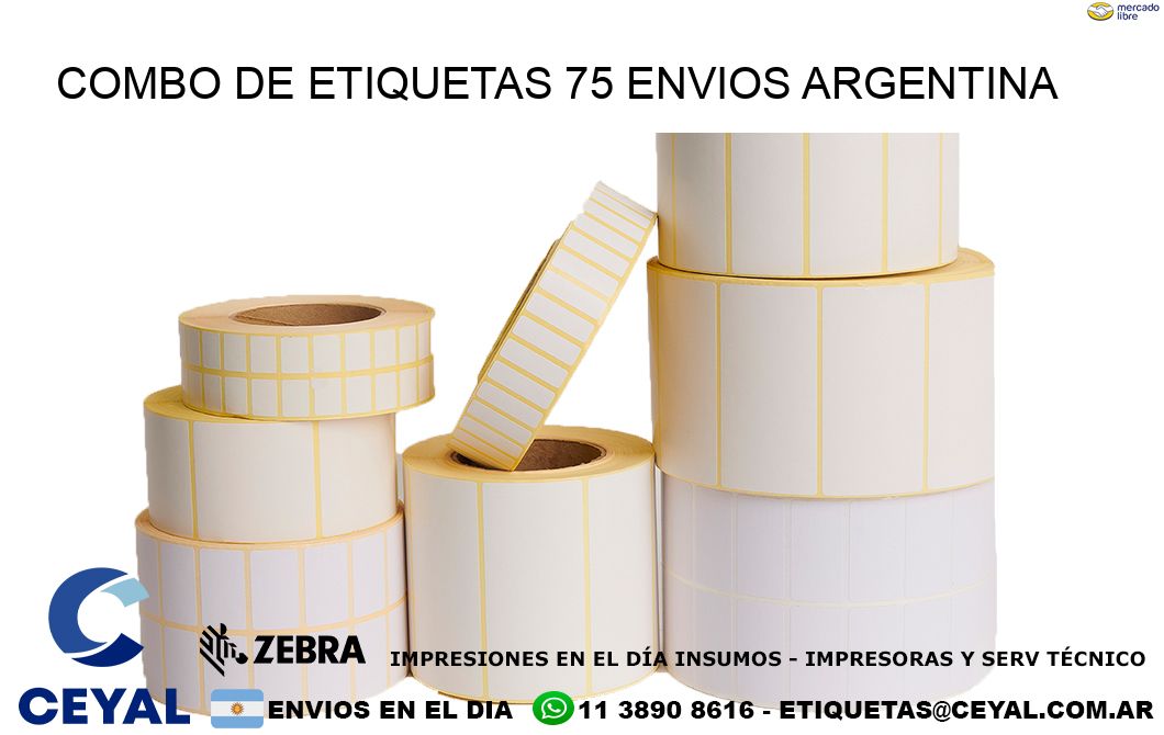 Combo de etiquetas 75 ENVIOS ARGENTINA