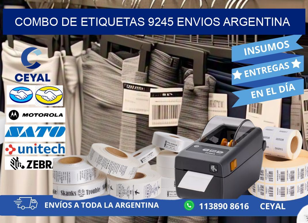 Combo de etiquetas 9245 ENVIOS ARGENTINA
