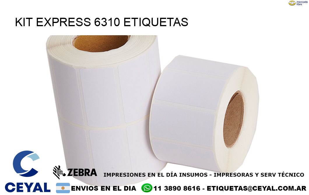 Kit express 6310 etiquetas