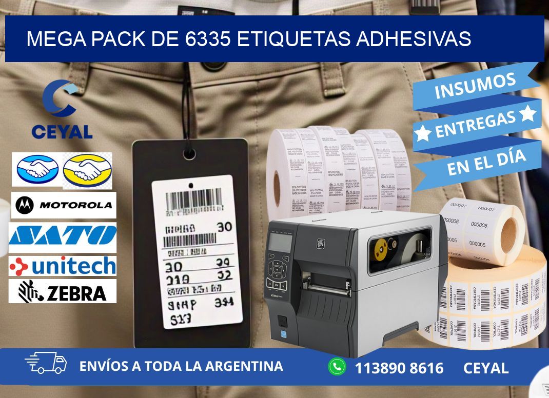 Mega pack de 6335 etiquetas adhesivas