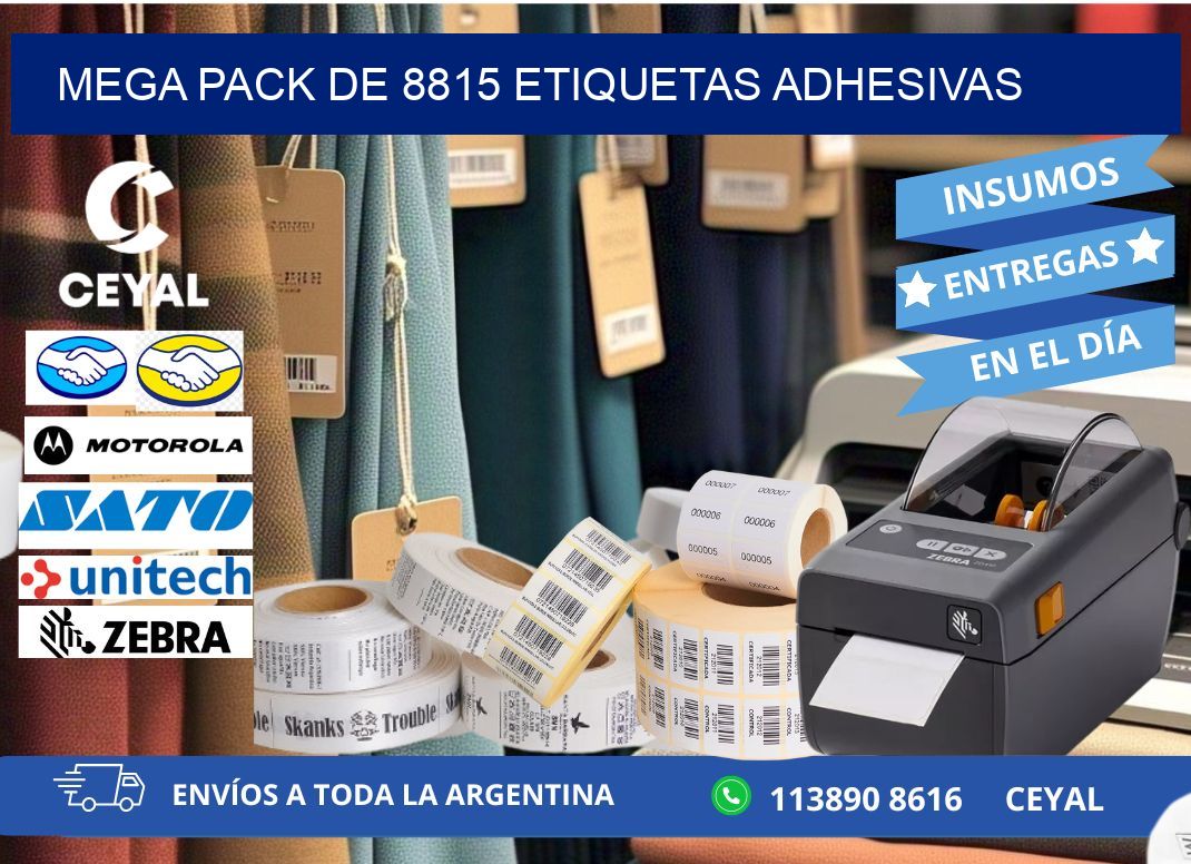 Mega pack de 8815 etiquetas adhesivas