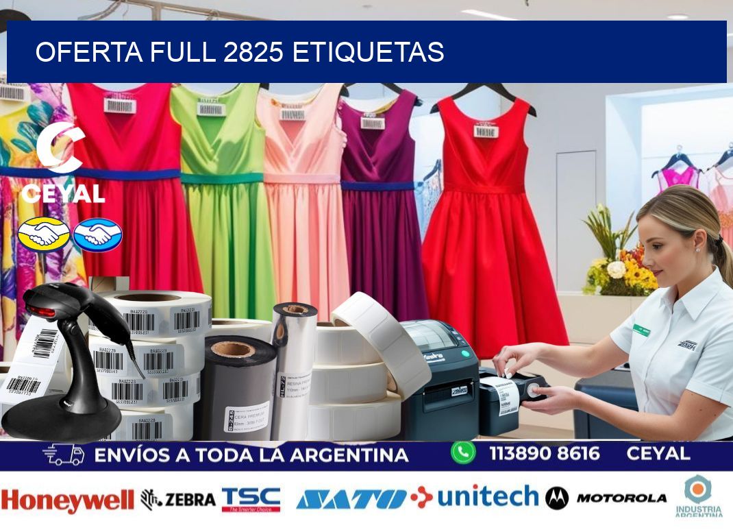 Oferta full 2825 etiquetas