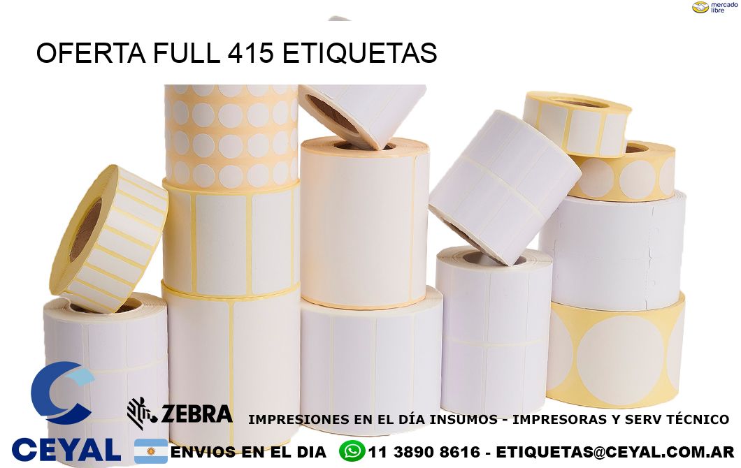 Oferta full 415 etiquetas