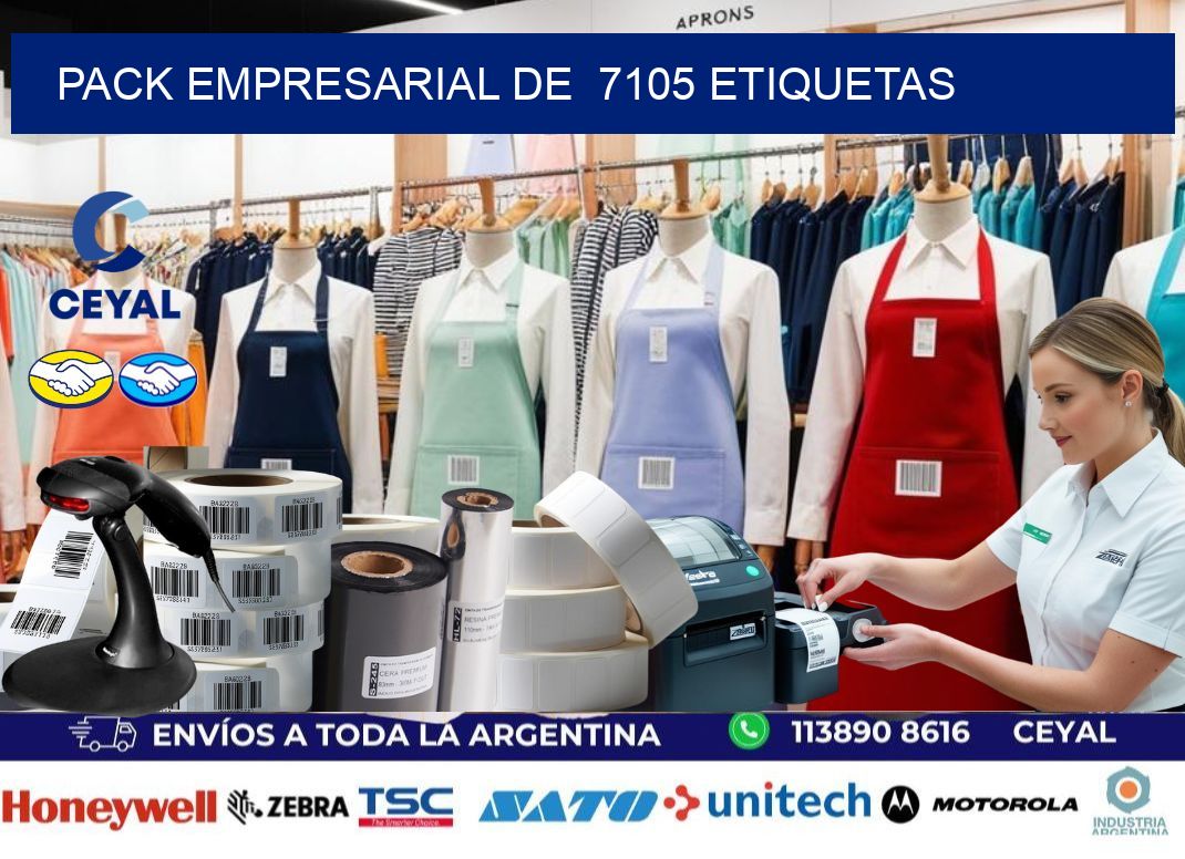 Pack empresarial de  7105 etiquetas